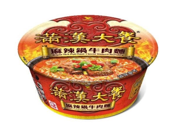 统一 满汉大餐【麻辣锅牛肉面-碗】204g